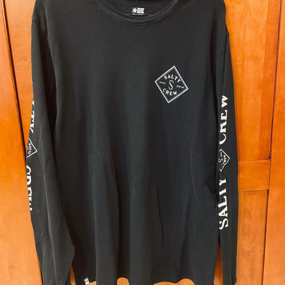 Salty Crew Men’s Thermal top size XXL Black
